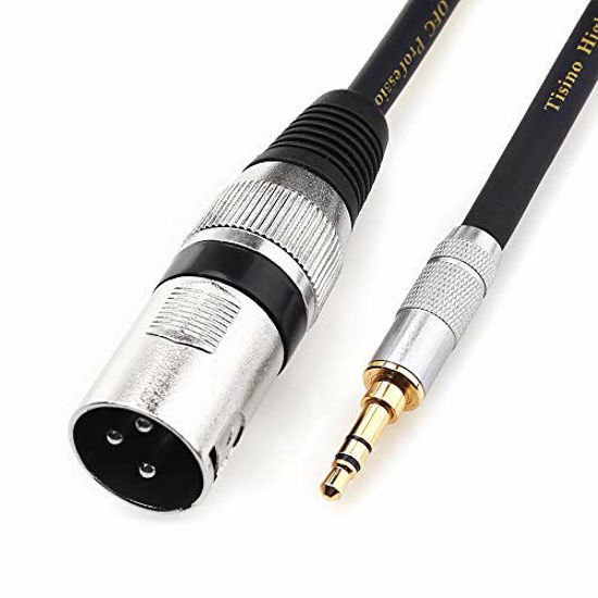 Mini XLR to 3.5 mm Jack Cable Stereo Audio 3.5mm 1/8 TRS Male