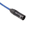 Picture of LyxPro 200 Feet XLR Microphone Cable Balanced Male to Female 3 Pin Mic Cord for Powered Speakers Audio Interface Professional Pro Audio Performance and Recording Devices - Blue