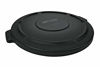 Picture of Rubbermaid Commercial Products 1779738 BRUTE Heavy-Duty Round Trash/Garbage Lid, 55-Gallon, Black