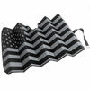 Picture of Black White/Gray American Flag - Front Windshield Sun Shade - Accordion Folding Auto Sunshade for Car Truck SUV - Blocks UV Rays Sun Visor Protector - Keeps Your Vehicle Cool - 58 x 28 Inch