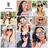 Picture of SOJOS Classic Round Retro Plastic Frame Vintage Large Sunglasses BLOSSOM SJ2067 with Tortoise Frame/Grey Lens