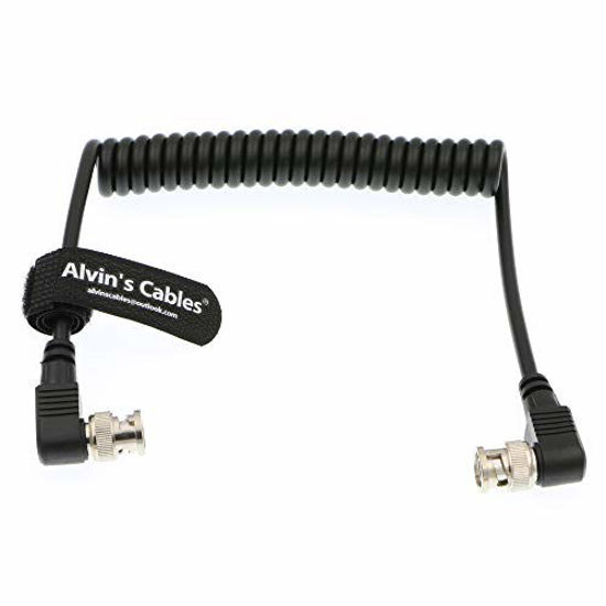 Picture of Alvin's Cables HD SDI Coiled Cable Right Angle BNC to Right Angle BNC