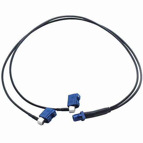 Picture of Dasunny Fakra C Male to 2X SMB Female RG174 Coaxial Cable, GPS Antenna Y Type Extension Splitter Cable, 1.9Ft in Length