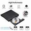 Picture of Lightscribe External CD DVD Drive Burner, USB 3.0 Type-c Ultra-Slim Portable Optical Drive CD DVD +/-RW ROM Reader Compatible with PC Laptop Desktop MacBook Mac Windows 7/8.1/10 Linux