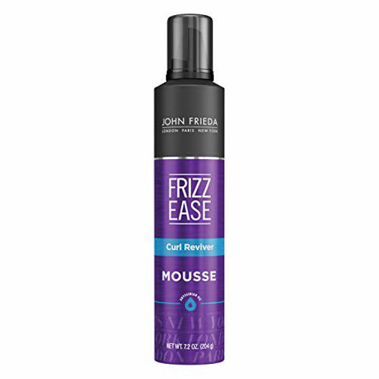 Picture of John Frieda Frizz Ease Curl Reviver Mousse, Enhances Curls, Soft Flexible Hold, Mousse for Curly or Frizzy Hair, 7.2 Ounces, Alcohol-Free