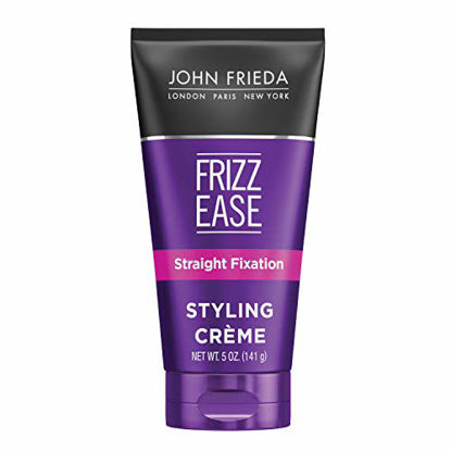 Picture of John Frieda Frizz-Ease Straight Fixation Styling Creme, Straight Hair Product for Smooth, Silky, No-Frizz Hair, 5 Ounces