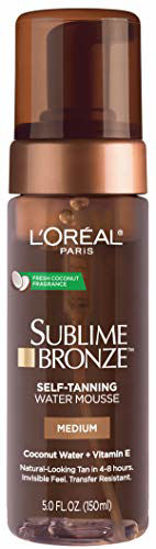 Picture of Self tanner by L'Oreal Paris, Sublime Bronze Hydrating Self-Tanning Water Mousse, Quick-Drying, Streak-Free Self-Tanner for Natural-Looking Tan, 5 fl. oz.