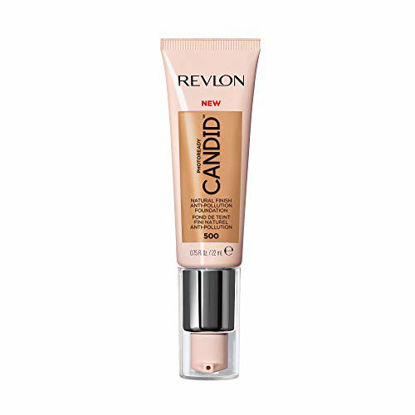 Picture of Revlon PhotoReady Candid Natural Finish Foundation, with Anti-Pollution, Antioxidant, Anti-Blue Light Ingredients, 500 Almond, 0.75 fl. oz.