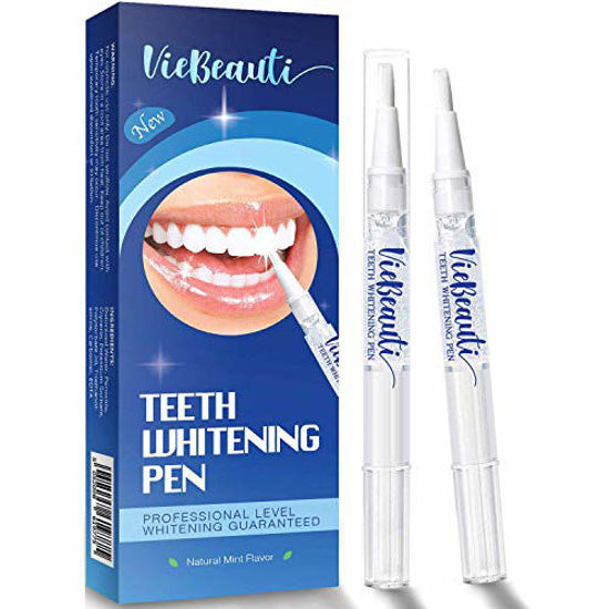 Picture of VieBeauti Teeth Whitening Pen(2 Pcs), 20+ Uses, Effective, Painless, No Sensitivity, Travel-Friendly, Easy to Use, Beautiful White Smile, Natural Mint Flavor