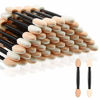 Picture of Eyeshadow Applicators,MORGLES Eyeshadow Brush Sponge Applicator 50pcs Disposable Eyeshadow Brush Eyeshadow Sponge Brush Eye Makeup Applicators(Black)