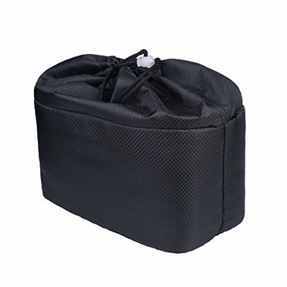 Picture of Waterproof Shockproof DSLR SLR Liner Lens Pouch Partition Padded Camera Lens Inner Case Fits for Sony, Canon, Nikon, Olympus Camera Insert Bag Lens Storage Bag