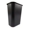 Picture of Rubbermaid Commercial Products Fg295700Bla Plastic Resin Deskside Wastebasket, 10 Gallon/41 Quart, Black