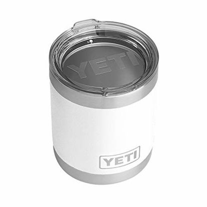 Picture of YETI Rambler 10 oz Lowball, Vacuum Insulated, Stainless Steel with Standard Lid, White