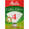 Picture of Melitta #4 Cone Coffee Filters, White, 100 Count