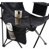 Picture of Coleman Camp Chair with 4-Can Cooler | Folding Beach Chair with Built In Drinks Cooler | Portable Quad Chair with Armrest Cooler for Tailgating, Camping & Outdoors