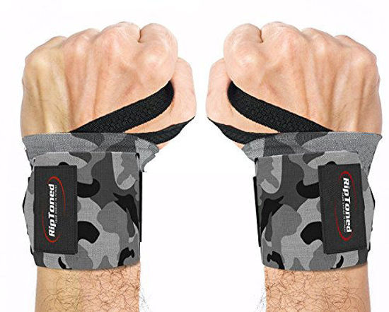 Rip Toned Wrist Wraps - 18 Professional Grade with Thumb Loops - Wrist  Support Braces - Men & Women 