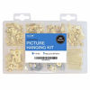 Picture of Assorted Picture Hanging Kit | 220 Piece Assortment with Wire, Picture Hangers, Hooks, Nails and Hardware for Frames