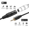 Picture of 3.5mm to XLR Cable 10FT, CableCreation 3.5mm Male to XLR Male Microphone Cable, XLR to 3.5mm Cable Compatible with iPhone, iPod, Tablet, Laptop, Microphone, Amplifier, Audio Board, 3M