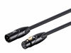 Picture of Monoprice XLR Male to XLR Female Cable [Microphone & Interconnect] - 15 Feet | Gold Plated, 16AWG - Stage Right Series Black