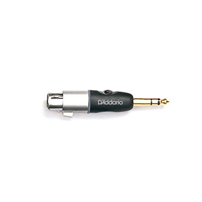 Picture of DAddario PW-P047AA ¼ Male Balanced to XLR Female Adapter - Adapt a Balanced Signal from XLR to ¼ TRS or Vice Versa - Premium Quality Components for Maximum Power and Signal Transfer