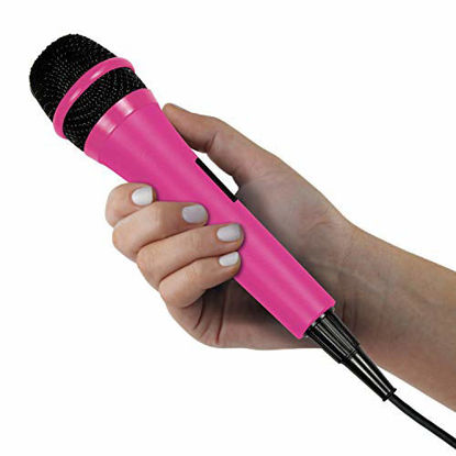 Picture of Singing Machine SMM205P Uni-Directional Dynamic Microphone with 10-Foot Cord - Pink