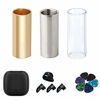 Picture of Guitar Slide, Set of 1 Glass Slide, 1 Steel Slide and 1 Brass Guitar Slide, Bonus 6 Pcs Guitar Picks, and 4 Finger Picks