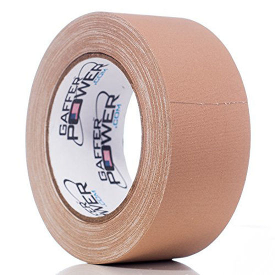 Picture of Real Professional Grade Gaffer Tape by Gaffer Power, Made in The USA, Heavy Duty Gaffers Tape, Non-Reflective, Multipurpose. (2 Inches x 30 Yards, Tan)