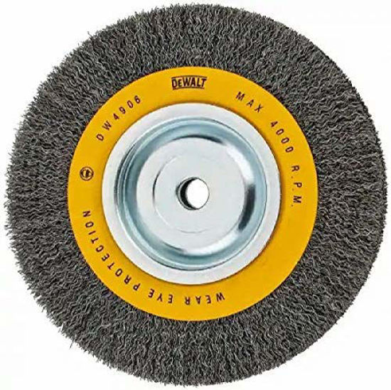 GetUSCart DEWALT Wire Wheel for Bench Grinder Crimped Wire 8