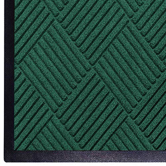 Picture of WaterHog Diamond-Pattern Commercial Grade Entrance Mat, Indoor/Outdoor Floor Mat 3' Length x 2' Width, Evergreen by M+A Matting