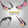 Picture of RIVBOS Polarized Sports Sunglasses Driving Glasses Shades for Men TR90 Unbreakable Frame for Cycling Baseball RB831 (Black&Pink)