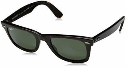 Picture of Ray-Ban RB2140 Original Wayfarer Polarized Sunglasses, Tortoise, 50 mm