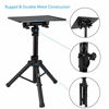 Picture of Universal Laptop Projector Tripod Stand - Computer, Book, DJ Equipment Holder Mount Height Adjustable Up to 35 Inches w/ 14'' x 11'' Plate Size - Perfect for Stage or Studio Use - PylePro PLPTS2