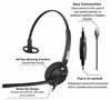 Picture of Arama Cisco Headset with Noise Canceling Microphone Mute Switch Telephone Headset for Cisco IP Phones: 6941, 7841, 7861, 7941, 7942, 7945, 7960, 7961, 7962, 7965, 8845, 8945,M12 M22 etc