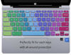 Picture of Colorful Keyboard Cover for HP 11.6 inch Chromebook, HP Chromebook x360 11.6 inch, HP Chromebook 11 G2 / G3 / G4 / G5 / G6 EE / G7 EE / 11A-NB0013DX 11.6 inch Chromebook Protective Skin, Rainbow