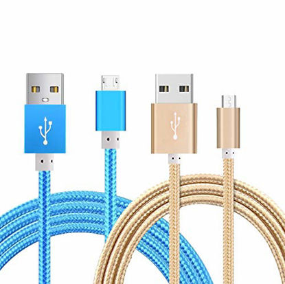 Picture of [2 pack]Kindle PowerLine Micro USB 2.0 Flat Cable iBarbe Kindle USB Cable 5ft High Speed USB 2.0 Cable All-New Kindle Amazon Kindle Fire HD HDX Kindle Paperwhite Voyage Oasis,Amazon Tap