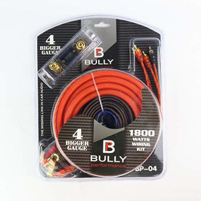 Picture of Bully Performance Audio BP-04 | 4 Gauge Amp Kit | 1800 Watts Wiring Kit