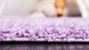 Picture of Unique Loom Solo Solid Shag Collection Modern Plush Lilac Runner Rug (2' 6 x 10' 0)