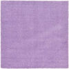 Picture of Unique Loom Solo Solid Shag Collection Modern Plush Lilac Square Rug (8' 2 x 8' 2)