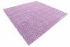 Picture of Unique Loom Solo Solid Shag Collection Modern Plush Lilac Square Rug (8' 2 x 8' 2)