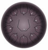 Picture of Steel Tongue Drum - 11 Notes 12 inches - Percussion Instrument -Handpan Drum with Bag, Music Book, Mallets, Finger Picks (12'', Dark Purple)