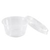 Picture of EDI Clear Plastic Disposable Portion Cups with Lids, 2 Ounce (100 Count)