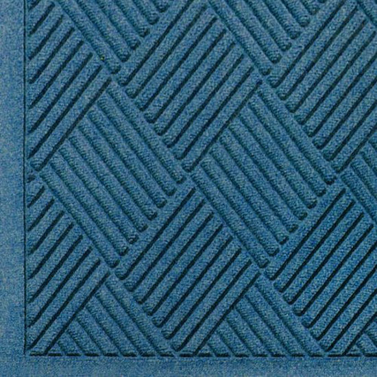 Picture of M+A Matting 221 Waterhog Fashion Diamond Polypropylene Fiber Entrance Indoor Floor Mat, SBR Rubber Backing, 8.4' Length x 6' Width, 1/4" Thick, Medium Blue