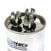 Picture of TEMCo 45+5 uf/MFD 370-440 VAC Volts Round Dual Run Capacitor 50/60 Hz AC Electric - Lot -2