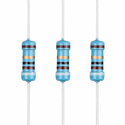 Picture of EDGELEC 100pcs 91 ohm Resistor 1/2w (0.5Watt) ±1% Tolerance Metal Film Fixed Resistor, Multiple Values of Resistance Optional