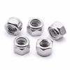 Picture of 1/4-20 Nylon Insert Hex Lock Nuts, Bright Finish304 Stainless Steel 18-8, Pack of 25