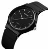 Picture of Simple Design Analog Watch with Black Resin Band for Men/Women Student Watches