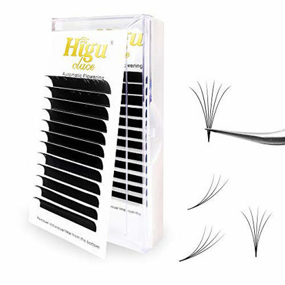 Picture of Rapid Volume Eyelash Extension 0.05 D Curl 14mm Easy Fan Rapid Blooming Lashes 3D 4D 5D 6D 10D 20D