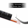 Picture of Eyelash Extensions 0.20mm D Curl Length Mix 8-15mm Supplies Matte Black Individual Eyelashes Salon Use|Thickness 0.03/0.05/0.07/0.10/0.15/0.20mm C/D Curl Length Single 8-18mm Mix 8-15mm|