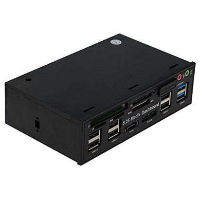 Picture of SEDNA - 5.25" DVD ROM Bay Multi Function Front Panel (6 x USB 2.0,2 x USB 3.0,2 x SATA,Audio, Card Reader)