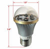 Picture of Total Invisible Super Wide 940nM IR Light Bulb Lamp (6 High Power LED illuminators) 20ft Range, 160 deg, 120VAC